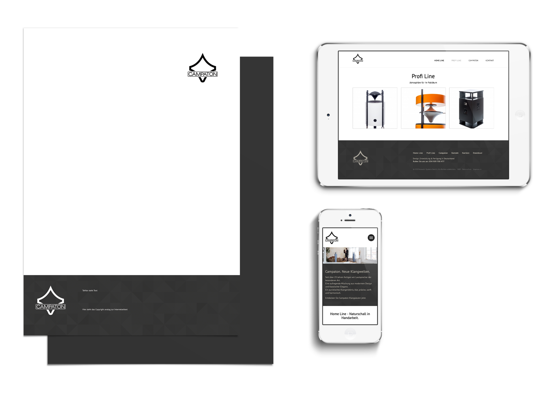 Campaton digitaler Produktkatalog Internetseite