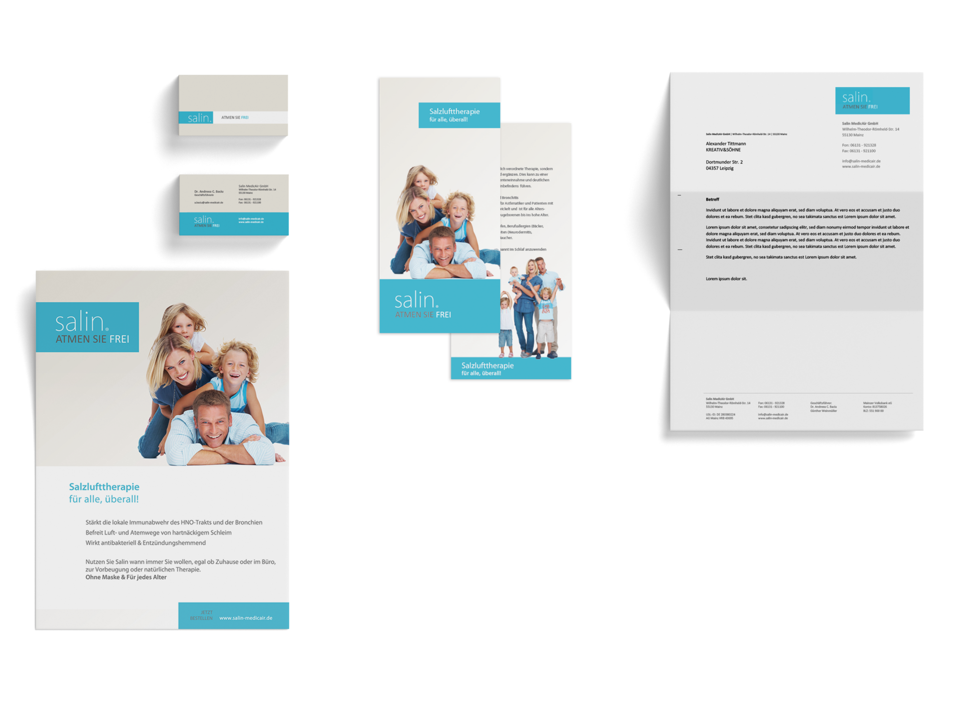 Salin MedicAir Corporate Design Verpackungsdesign Mainz Designagentur