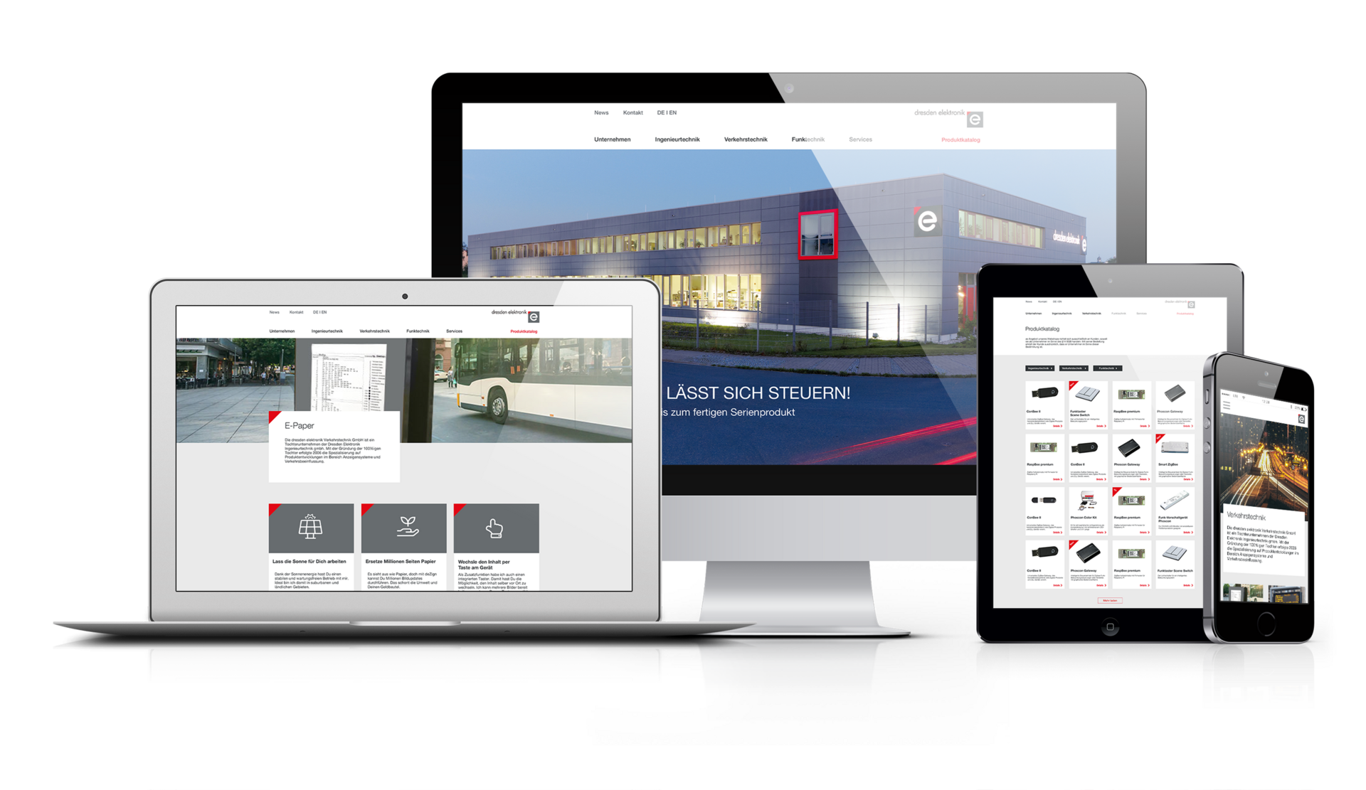 Dresden Elektronik Mockup Webdesign Agentur