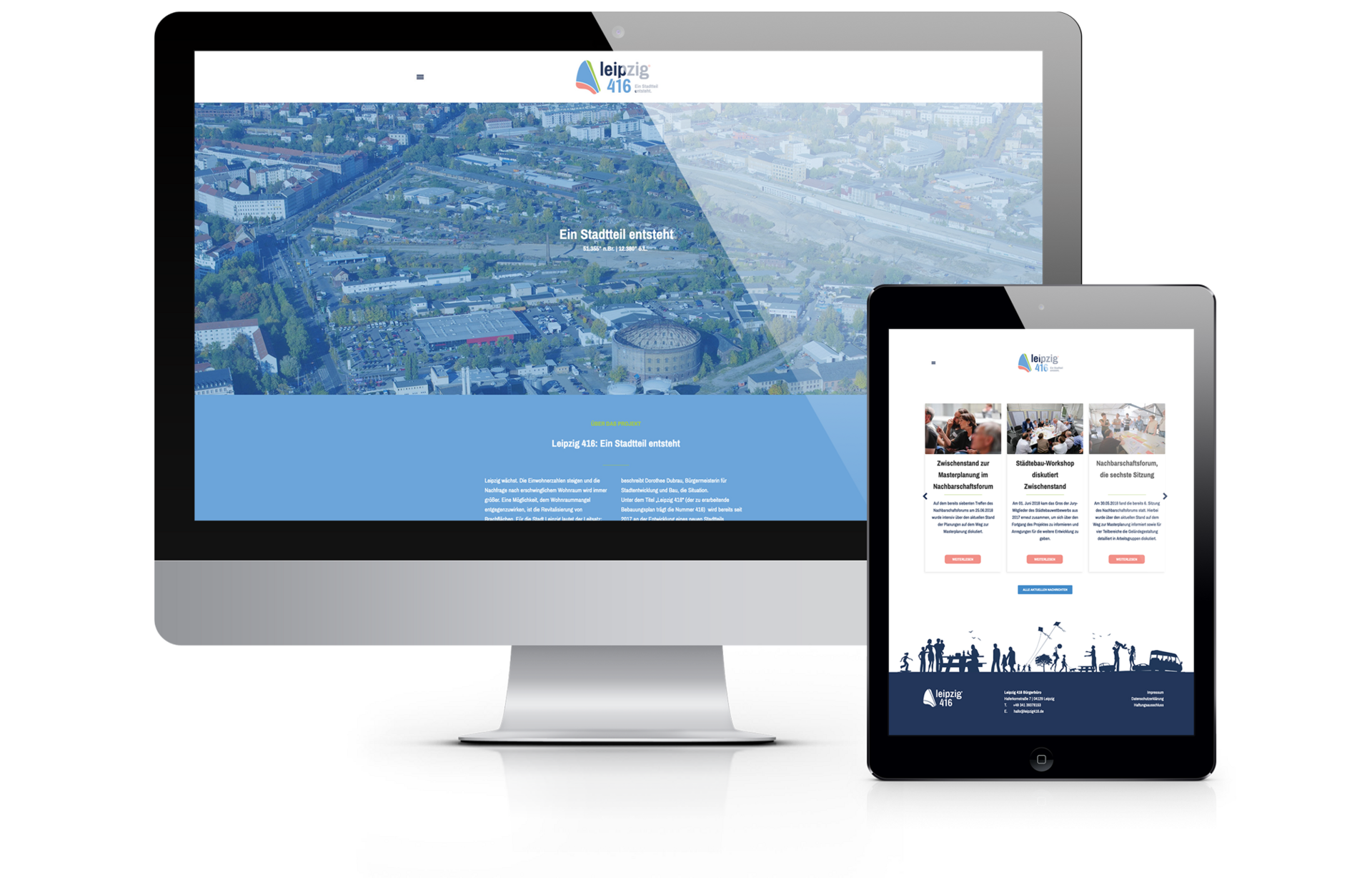 Leipzig416 Website Mockup Leipzig Sachsen Agentur