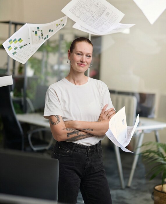 Johanna, Art Director bei Kreativ&Söhne