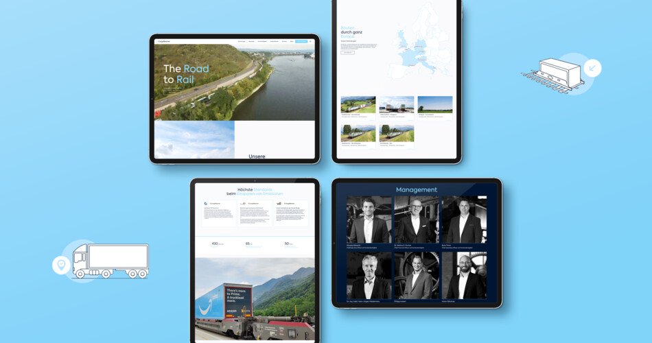 cargobeamer Website Mockup